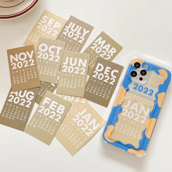 Iphone Cases*Boogzel Clothing Calendar Card iPhone Case Blue/yellow
