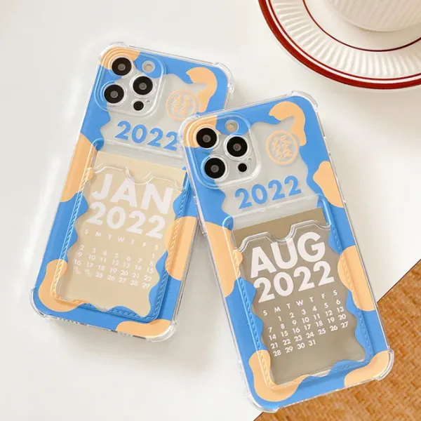 Iphone Cases*Boogzel Clothing Calendar Card iPhone Case Blue/yellow