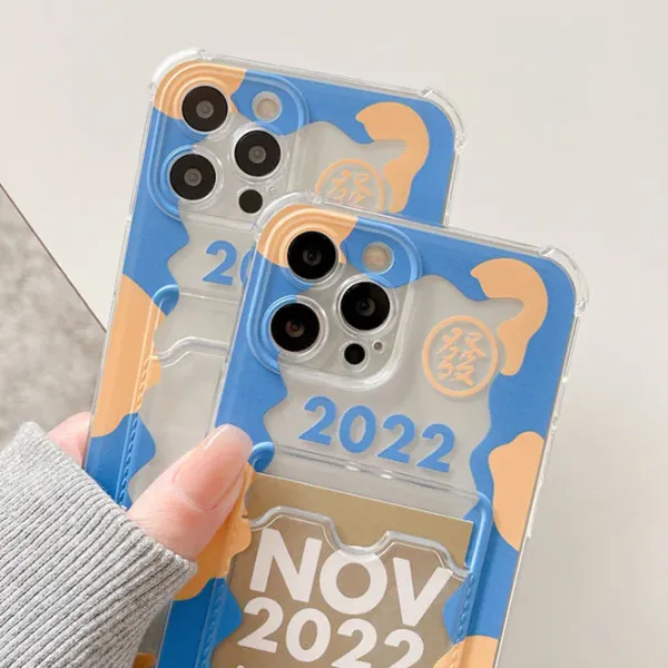 Iphone Cases*Boogzel Clothing Calendar Card iPhone Case Blue/yellow