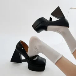 Classics|Sandals / Mary Janes*Boogzel Clothing Campus Queen Platform Mary Janes Black