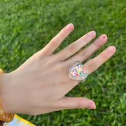 Rings*Boogzel Clothing Candy Beads Clear Rings