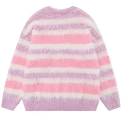 Striped Sweaters|Sweaters*Boogzel Clothing Candy Butterfly Fuzzy Sweater