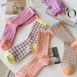 Socks*Boogzel Clothing Candy Fairy Plaid Socks