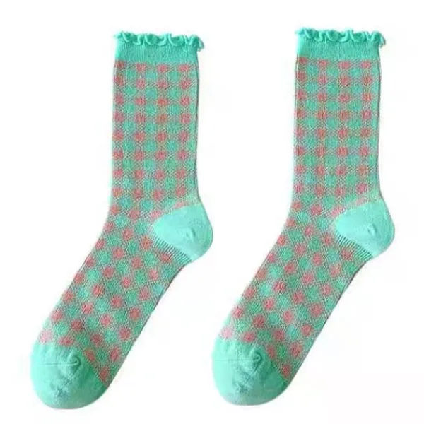 Socks*Boogzel Clothing Candy Fairy Plaid Socks