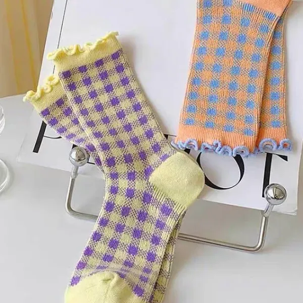 Socks*Boogzel Clothing Candy Fairy Plaid Socks