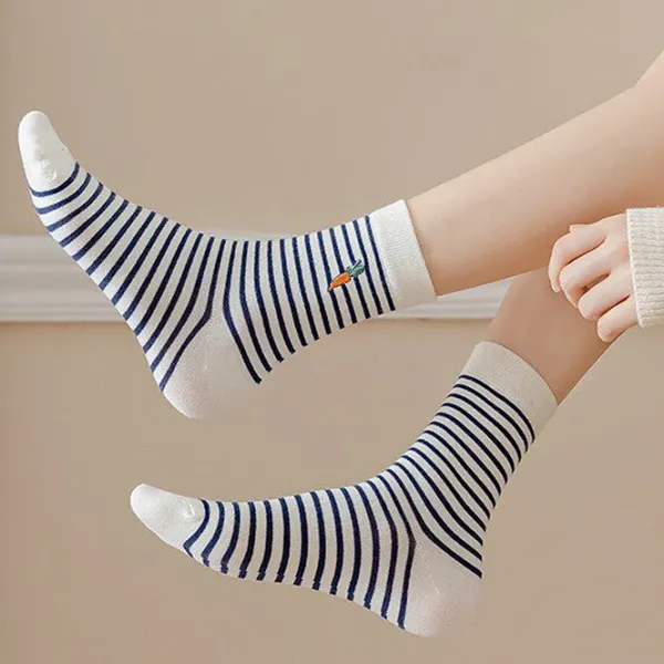 Socks*Boogzel Clothing Carrot Striped Socks