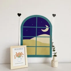 Posters / Tapestry*Boogzel Clothing Cartoon Window Indie Wall Tapestry