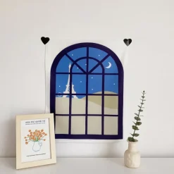 Posters / Tapestry*Boogzel Clothing Cartoon Window Indie Wall Tapestry