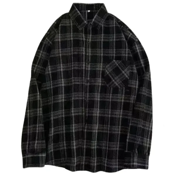 Long Sleeve Tops*Boogzel Clothing Casual Friday Aesthetic Plaid Shirt