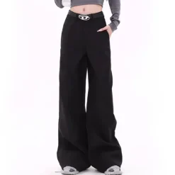 Pants & Trousers*Boogzel Clothing Casual Friday Wide-Leg Pants Black