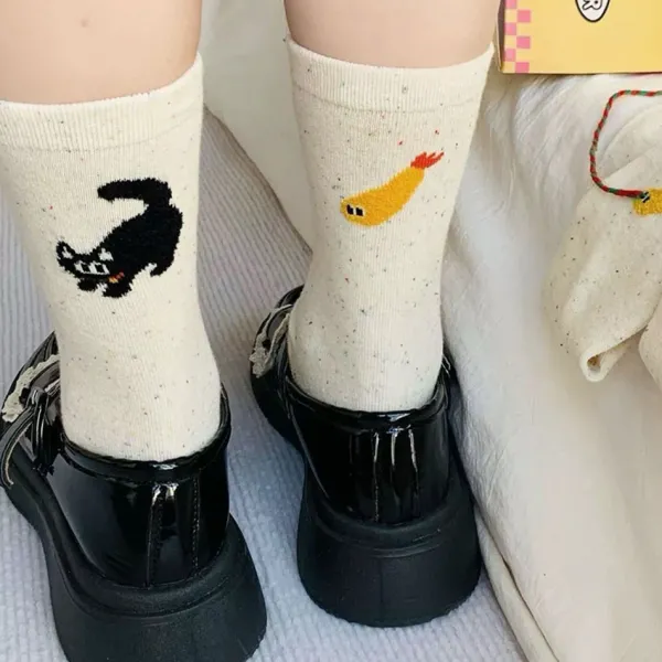 Socks*Boogzel Clothing Cat & Shrimp Socks