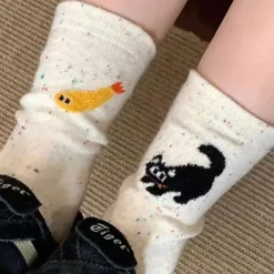 Socks*Boogzel Clothing Cat & Shrimp Socks