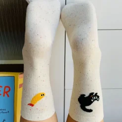 Socks*Boogzel Clothing Cat & Shrimp Socks