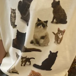 Aesthetic T-Shirts & Graphic Tees*Boogzel Clothing Cat Print Aesthetic T-Shirt