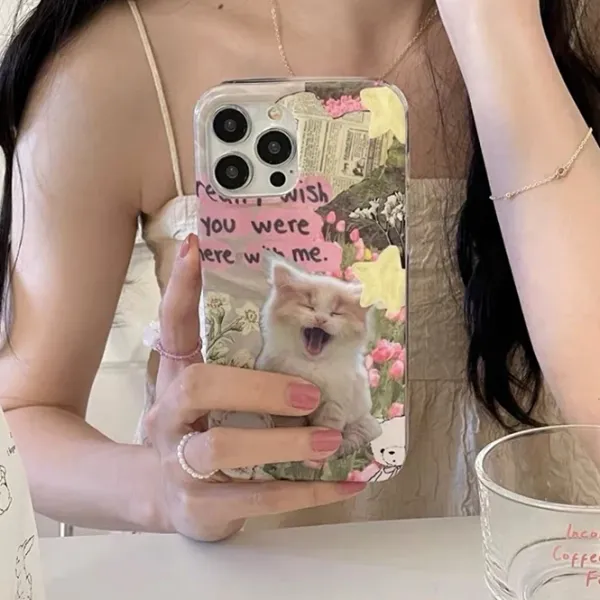 Iphone Cases*Boogzel Clothing Cat Rhinestone iPhone Case