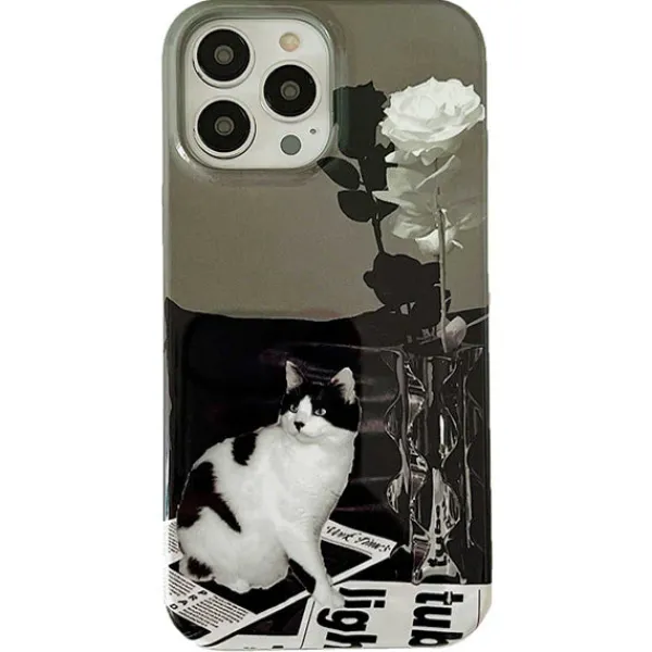 Iphone Cases*Boogzel Clothing Cat Rose iPhone Case
