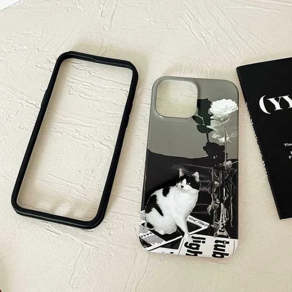 Iphone Cases*Boogzel Clothing Cat Rose iPhone Case