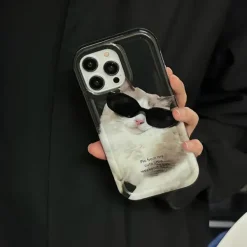 Iphone Cases*Boogzel Clothing Cat Sunglasses iPhone Case Black