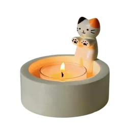 Aesthetic Room Decor*Boogzel Clothing Cat Warming Paws Candle Holder