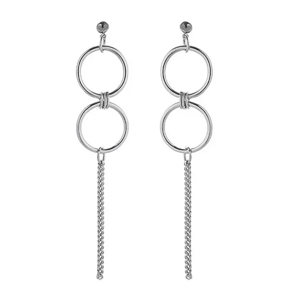 Earrings*Boogzel Clothing Cause Trouble Earrings Silver