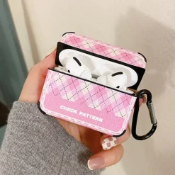 Iphone Cases*Boogzel Clothing Check Pattern Airpods Case Pink