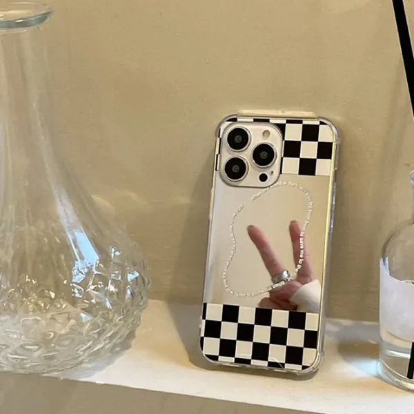 Iphone Cases*Boogzel Clothing Checkerboard Mirror iPhone Case