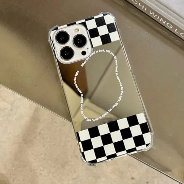 Iphone Cases*Boogzel Clothing Checkerboard Mirror iPhone Case