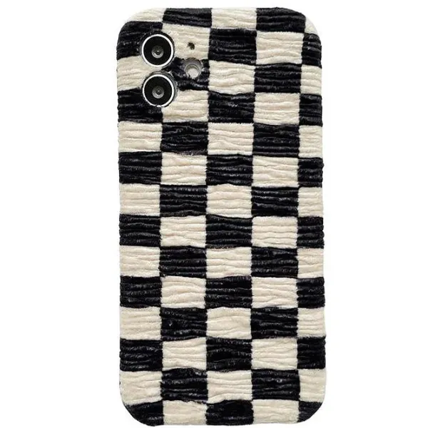 Iphone Cases*Boogzel Clothing Checkered Fluffy iPhone Case