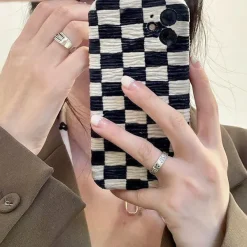 Iphone Cases*Boogzel Clothing Checkered Fluffy iPhone Case