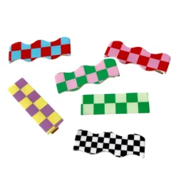 Other|Hair Accessories*Boogzel Clothing Checkered Hair Clips