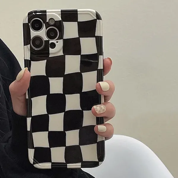 Iphone Cases*Boogzel Clothing Checkered iPhone Case Black/white