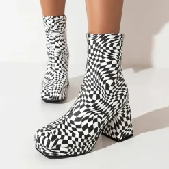 Mad|Boots / Platform Boots*Boogzel Clothing Checkered Platform Boots