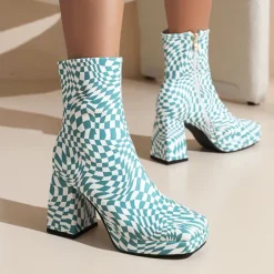 Mad|Boots / Platform Boots*Boogzel Clothing Checkered Platform Boots