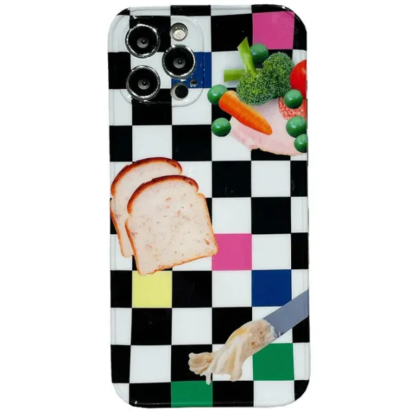 Iphone Cases*Boogzel Clothing Checkered Toast iPhone Case
