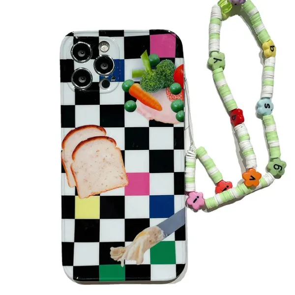 Iphone Cases*Boogzel Clothing Checkered Toast iPhone Case