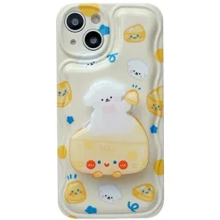 Iphone Cases*Boogzel Clothing Cheese Puppy iPhone Case White/yellow