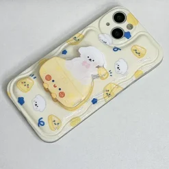 Iphone Cases*Boogzel Clothing Cheese Puppy iPhone Case White/yellow