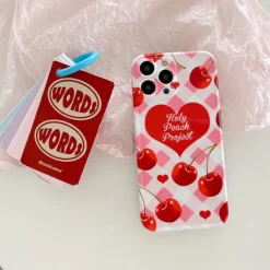 Iphone Cases*Boogzel Clothing Cherry Beaded iPhone Case Pink
