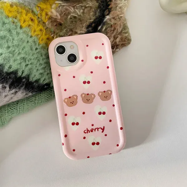 Iphone Cases*Boogzel Clothing Cherry Bear iPhone Case Pink