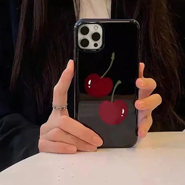 Iphone Cases*Boogzel Clothing Cherry Black iPhone Case Black/red