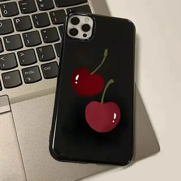 Iphone Cases*Boogzel Clothing Cherry Black iPhone Case Black/red