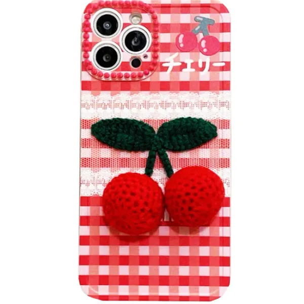 Iphone Cases*Boogzel Clothing Cherry Crochet iPhone Case