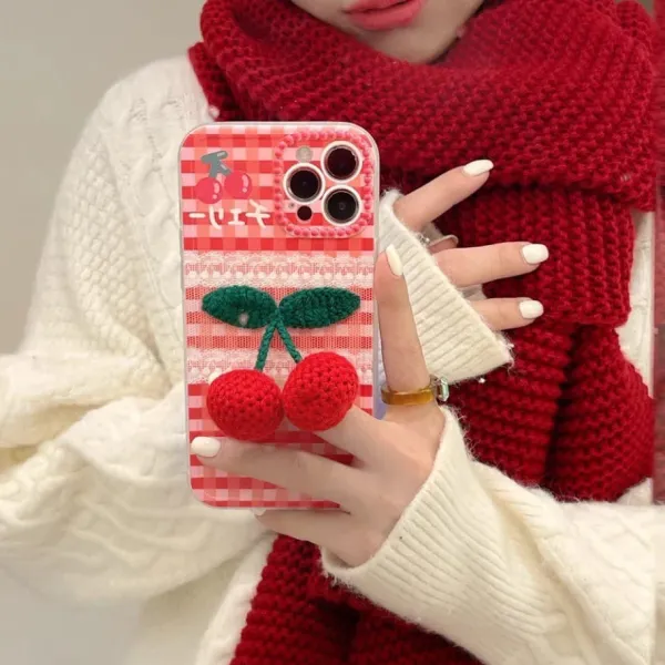 Iphone Cases*Boogzel Clothing Cherry Crochet iPhone Case
