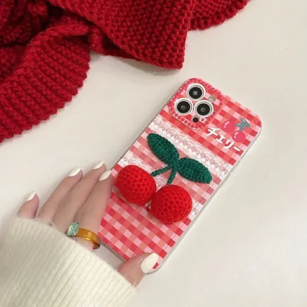 Iphone Cases*Boogzel Clothing Cherry Crochet iPhone Case
