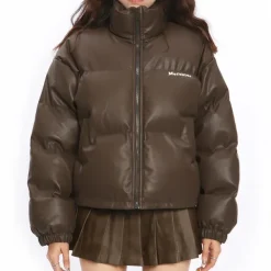 Coats & Jackets*Boogzel Clothing Chocolate Puffer Jacket Brown