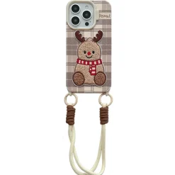 Iphone Cases*Boogzel Clothing Christmas Deer Embroidery iPhone Case Brown