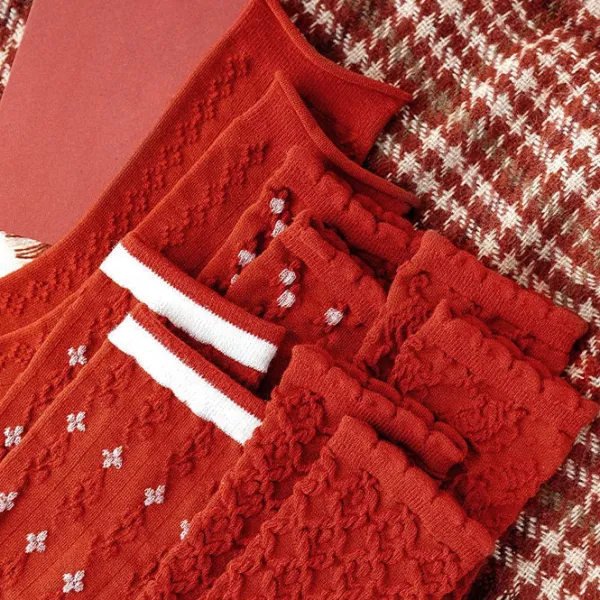 Socks*Boogzel Clothing Christmas Red Socks