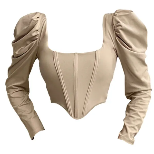 Corset Tops|Crop Tops*Boogzel Clothing Coffee Cream Corset Top