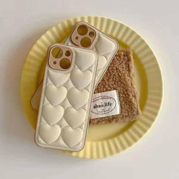 Iphone Cases*Boogzel Clothing Coffee Cream Heart iPhone Case Beige