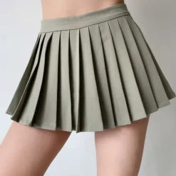Skirts*Boogzel Clothing Coffee Cream Pleated Skirt
